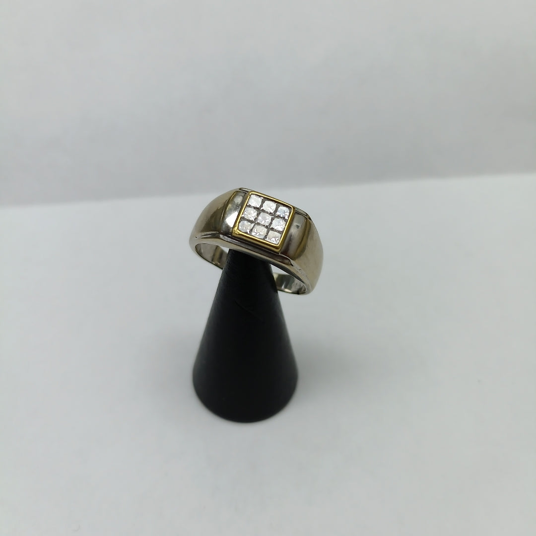 ANILLO ORO BLANCO 18 K 9.3 GRMS (SEMINUEVO)
