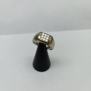 ANILLO ORO BLANCO 18 K 9.3 GRMS (SEMINUEVO)