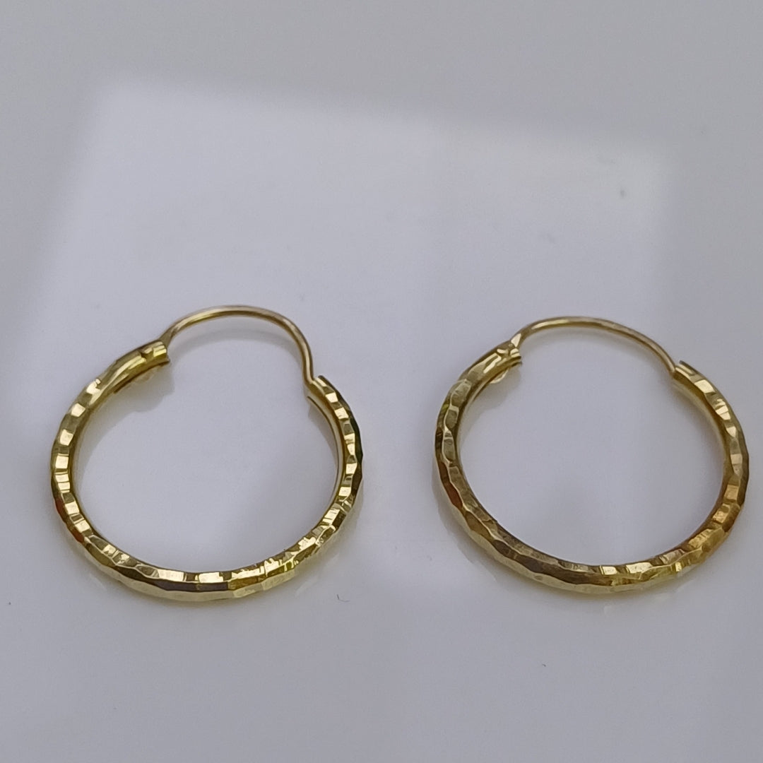 ARRACADAS PAR ORO 14 K 1.8 GRMS (SEMINUEVO)