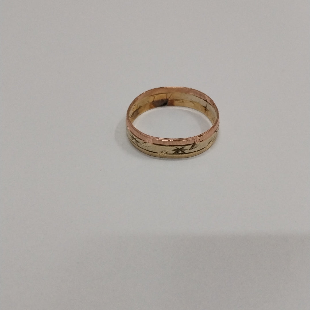 ARGOLLA ORO, ORO COMBINADO 10 K 1.7 GRMS (SEMINUEVO)