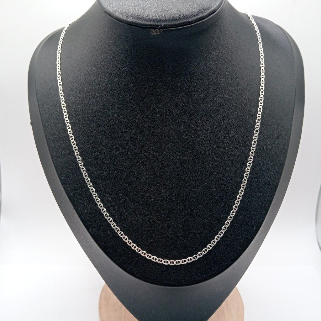 CADENA TEJIDO GUCHI PLATA .925 60 CM 3.8 GR (NUEVO)