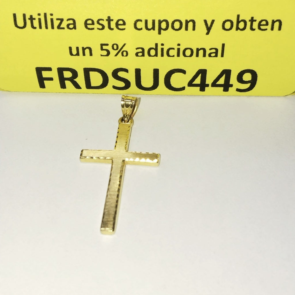 CRUZ, DIJE ORO 14 K 3.2 GRMS (SEMINUEVO)