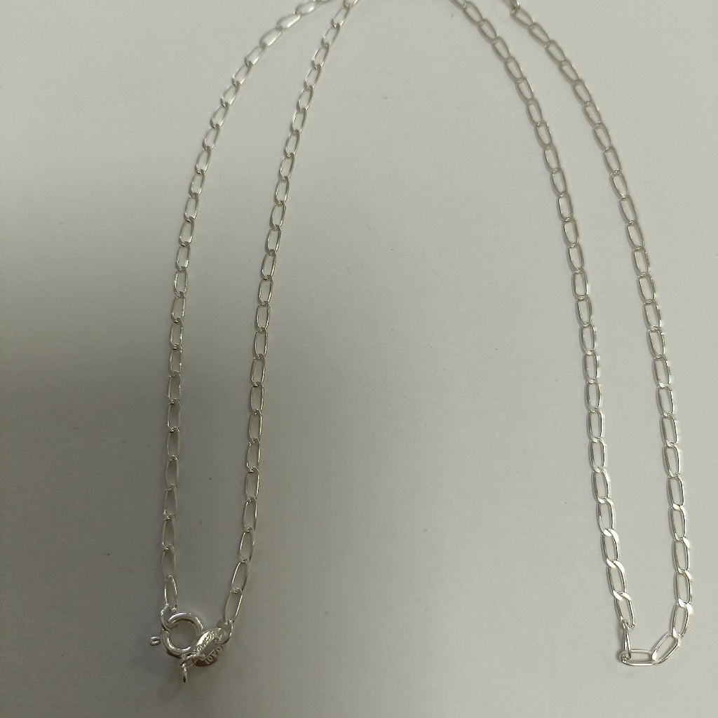 CADENA TEJIDO ESLABONES PLATA .925 50 CM 2.6 GR (NUEVO)