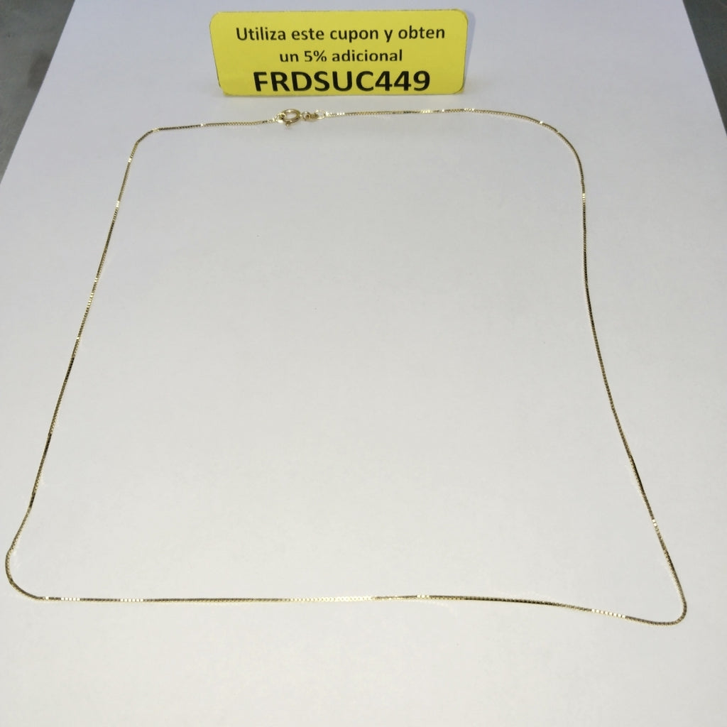CADENA ORO 14 K 2.2 GRMS (SEMINUEVO)