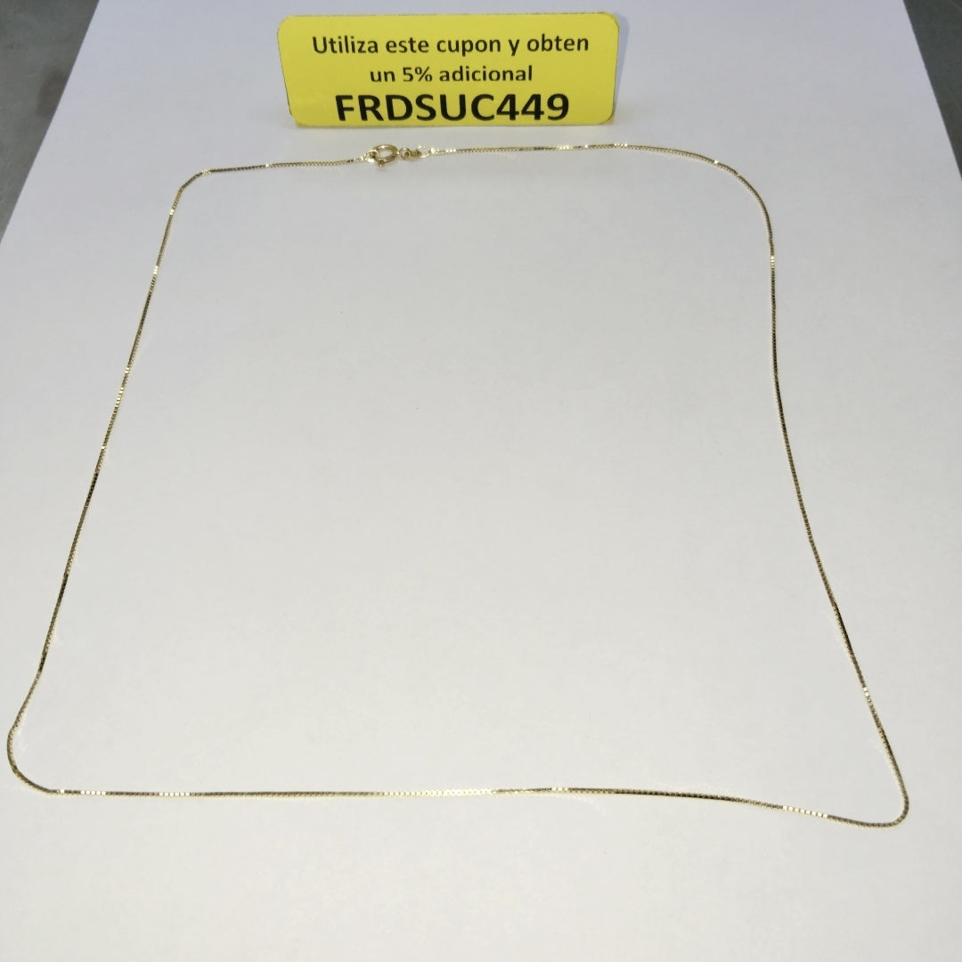 CADENA ORO 14 K 2.2 GRMS (SEMINUEVO)