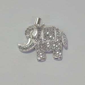 DIJE ELEFANTE C/CIRCONIAS PLATA .925 5.3 GR (NUEVO)