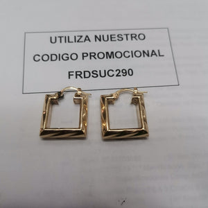 ARETES PAR ORO 14 K 3.9 GRMS (SEMINUEVO)