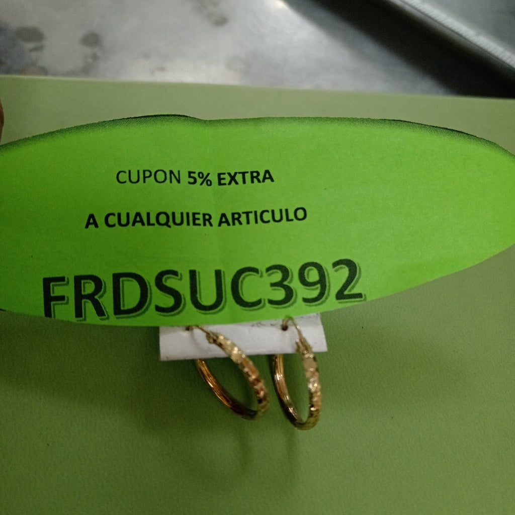 ARRACADAS PAR ORO 10 K 1.5 GRMS (SEMINUEVO)