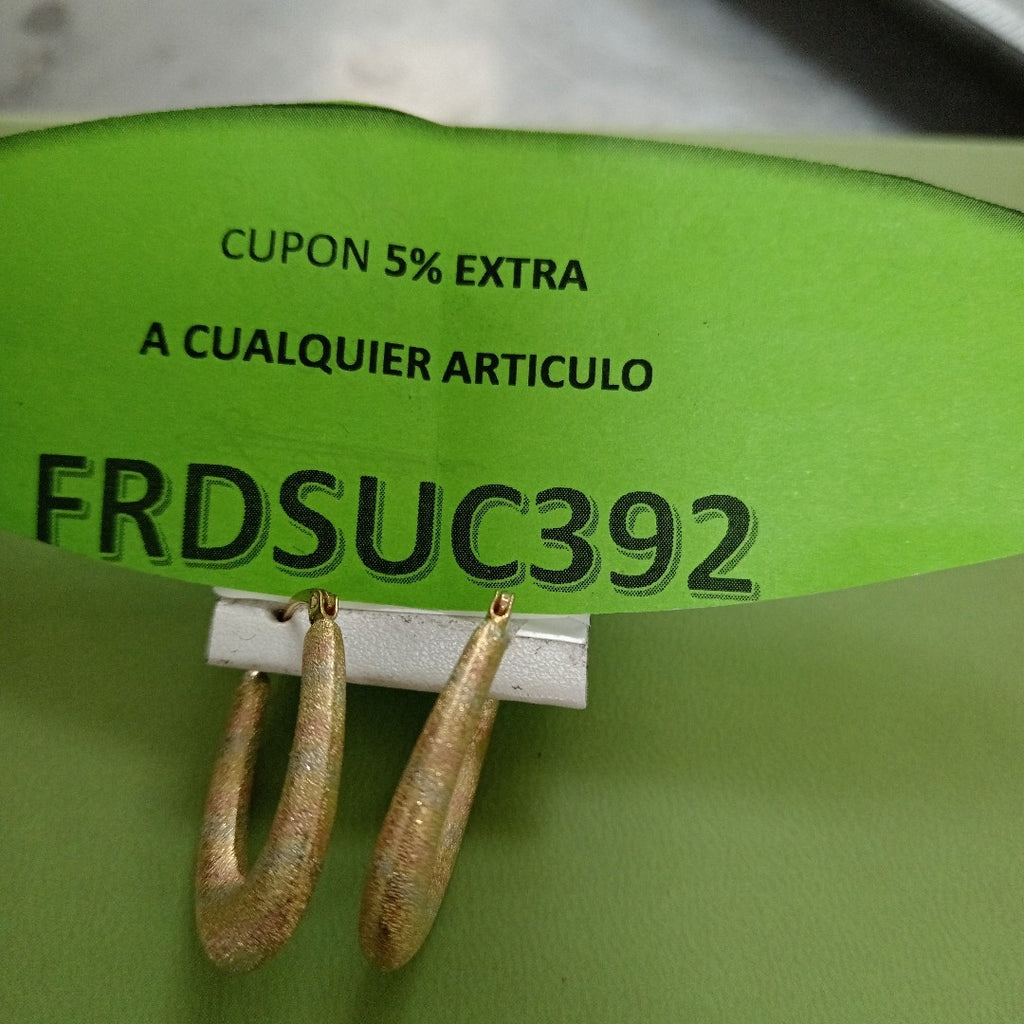 ARETES PAR ORO 10 K 4,00 GRMS (SEMINUEVO)
