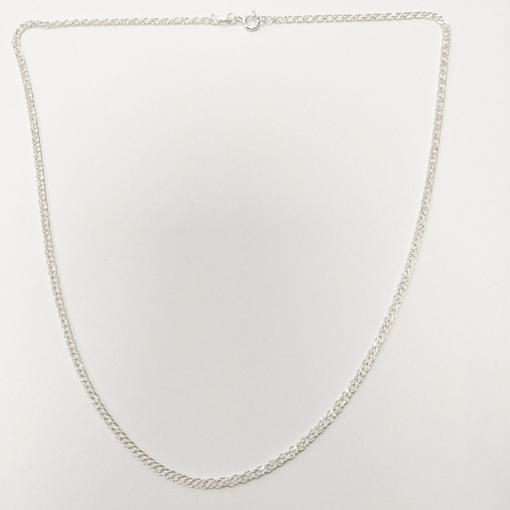 CADENA TEJIDO ESLABONES PLATA .925 50 CM 3.6 GR (NUEVO)
