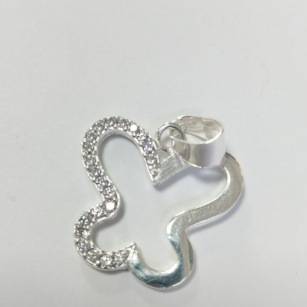 DIJE MARIPOSA C/CIRCONIAS PLATA .925 2.3 GR (NUEVO)