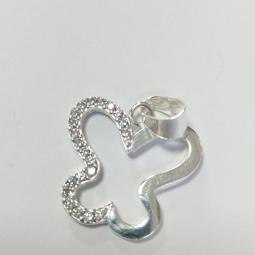DIJE MARIPOSA C/CIRCONIAS PLATA .925 2.3 GR (NUEVO)