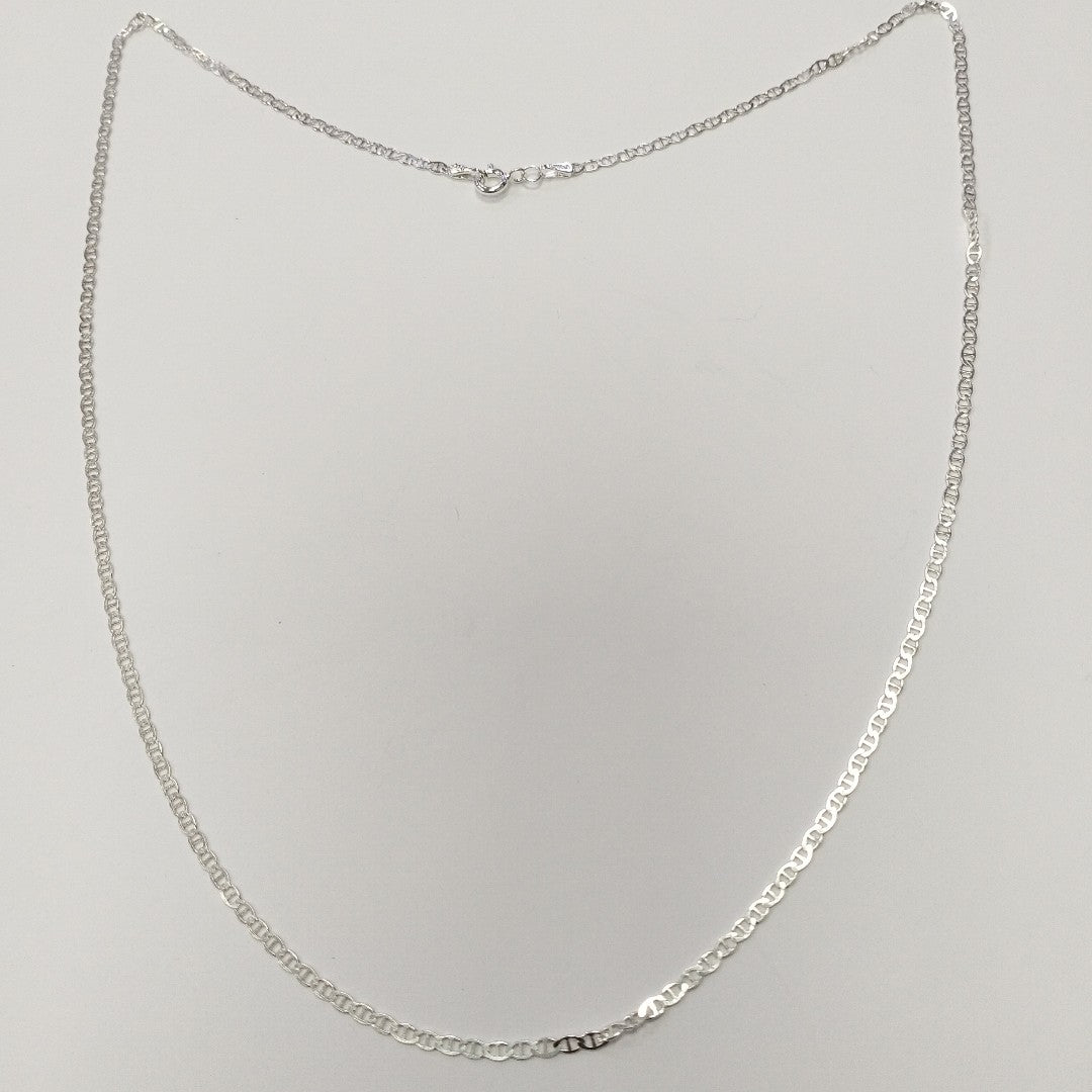 CADENA TEJIDO GUCHI PLATA .925 60 CM 3.8 GR (NUEVO)