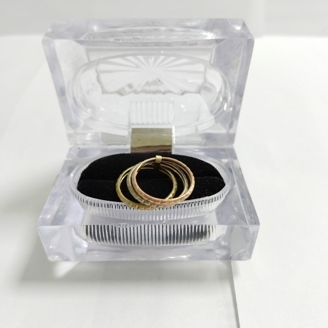 ARGOLLA ORO COMBINADO 14 K 2,20 GRMS (SEMINUEVO)