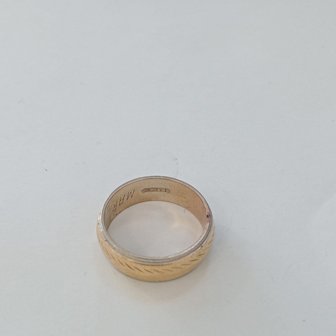 ARGOLLA ORO COMBINADO 10 K 5.2 GRMS (SEMINUEVO)