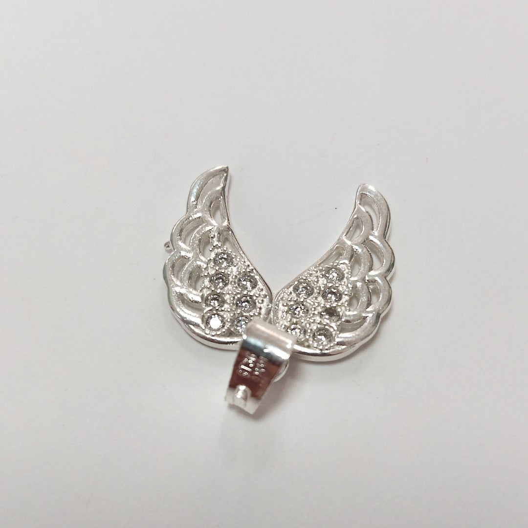 DIJE ALAS C/CIRCONIAS PLATA .925 2.4 GR (NUEVO)