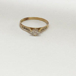 ANILLITO,SOLITARIO ORO 8 K 1,20 GRMS (SEMINUEVO)