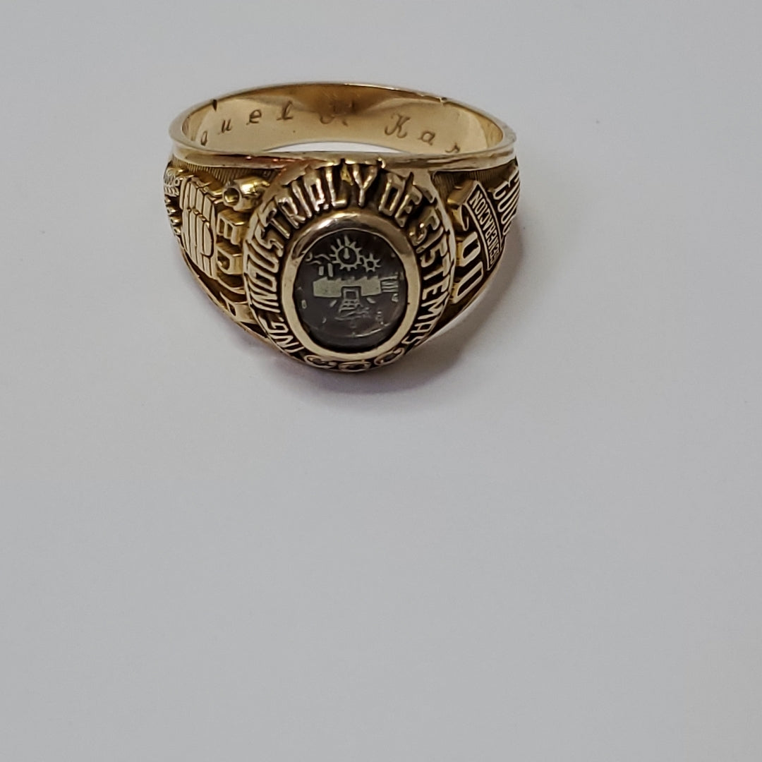 ANILLO DE GRADUACIÓN ORO 14 K 13,00 GRMS (SEMINUEVO)