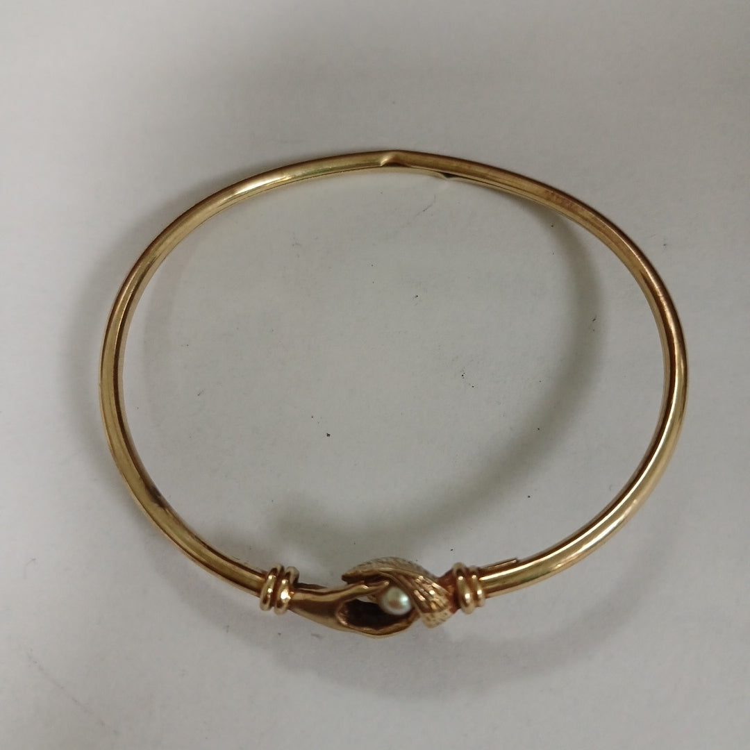 PULSERA RIGIDA ORO 14 K 5.7 GRMS (SEMINUEVO)