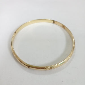 PULSERA RIGIDA ORO 14 K 6,20 GRMS (SEMINUEVO)
