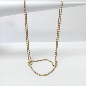 CADENA ORO, ORO COMBINADO 14 K 11.2 GRMS (SEMINUEVO)