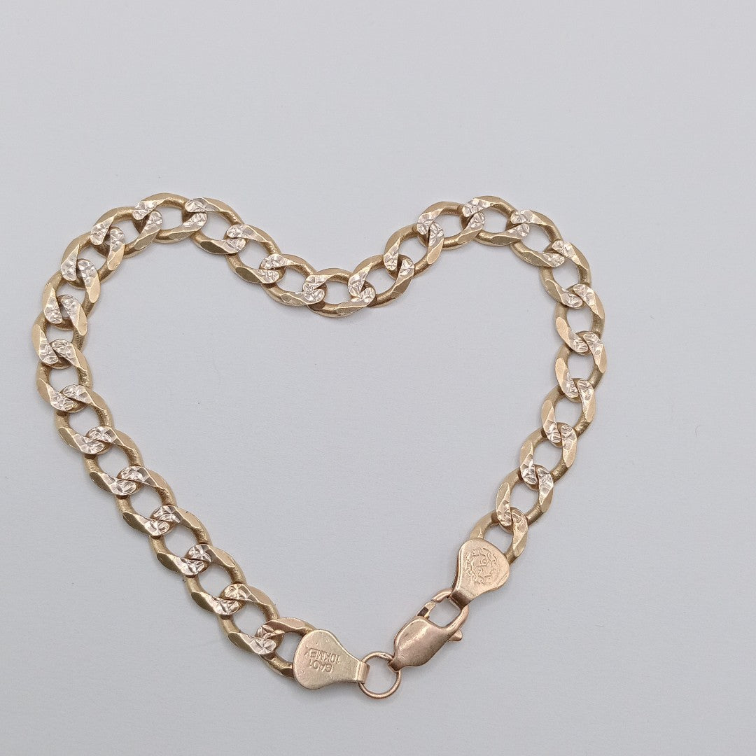 PULSERA ORO, RODIADO 10 K 13.5 GRMS (SEMINUEVO)