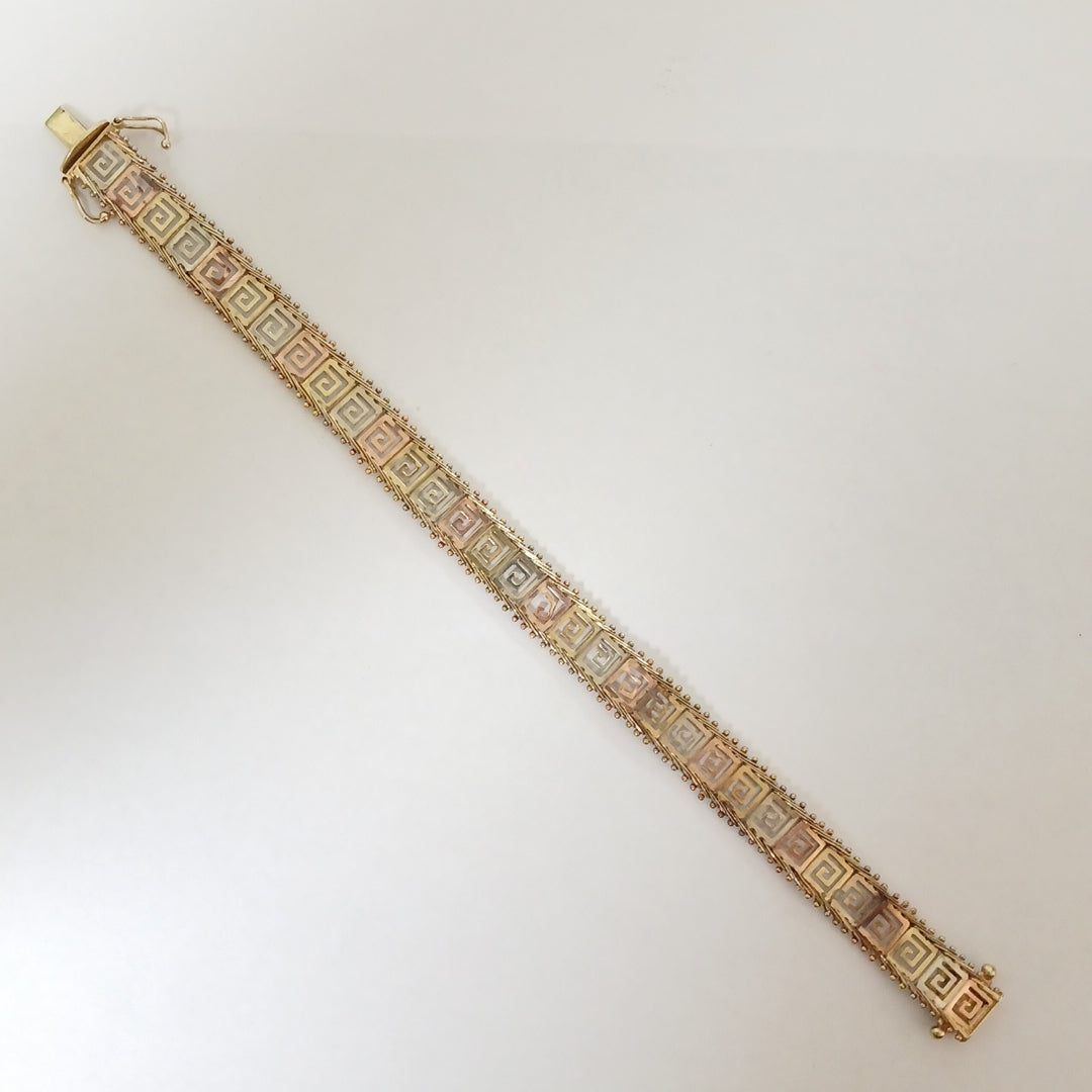 PULSERA ORO,ORO COMBINADO 10 K 9,90 GRMS (SEMINUEVO)