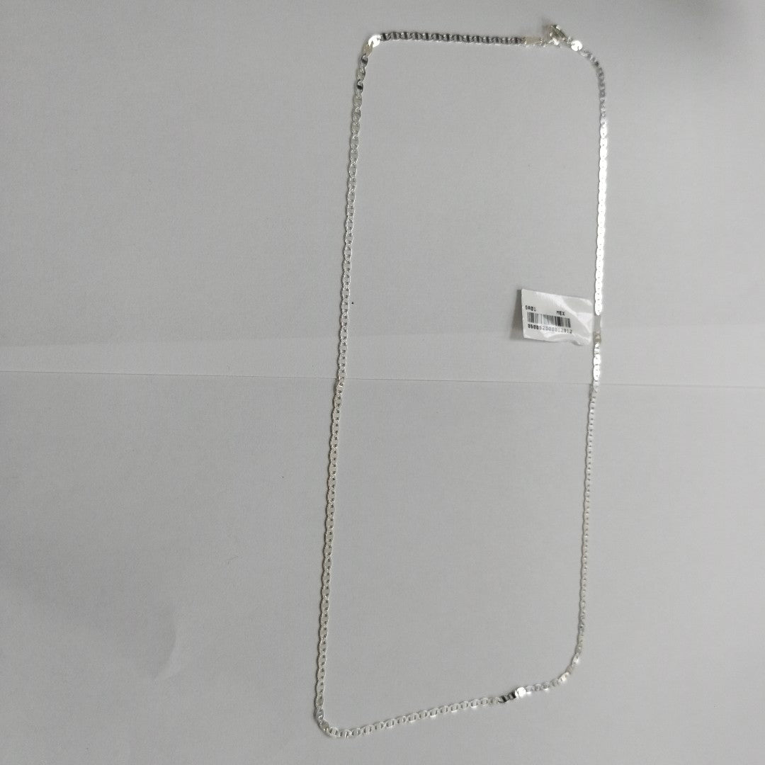 CADENA TEJIDO ESPEJO PLATA .925 55 CM 3.8 GR (NUEVO)