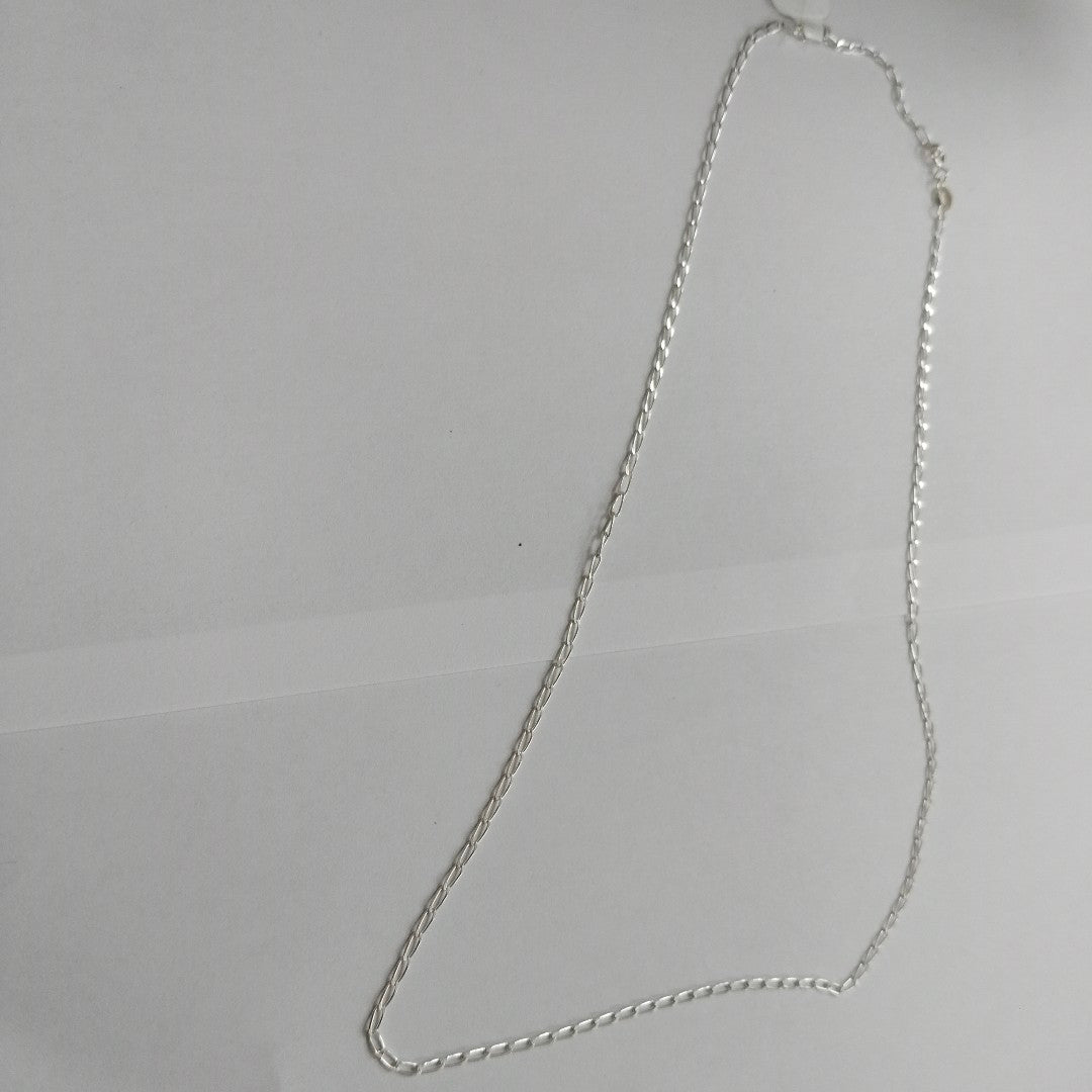 CADENA TEJIDO ESLABONES PLATA .925 55 CM 2.8 GR (NUEVO)