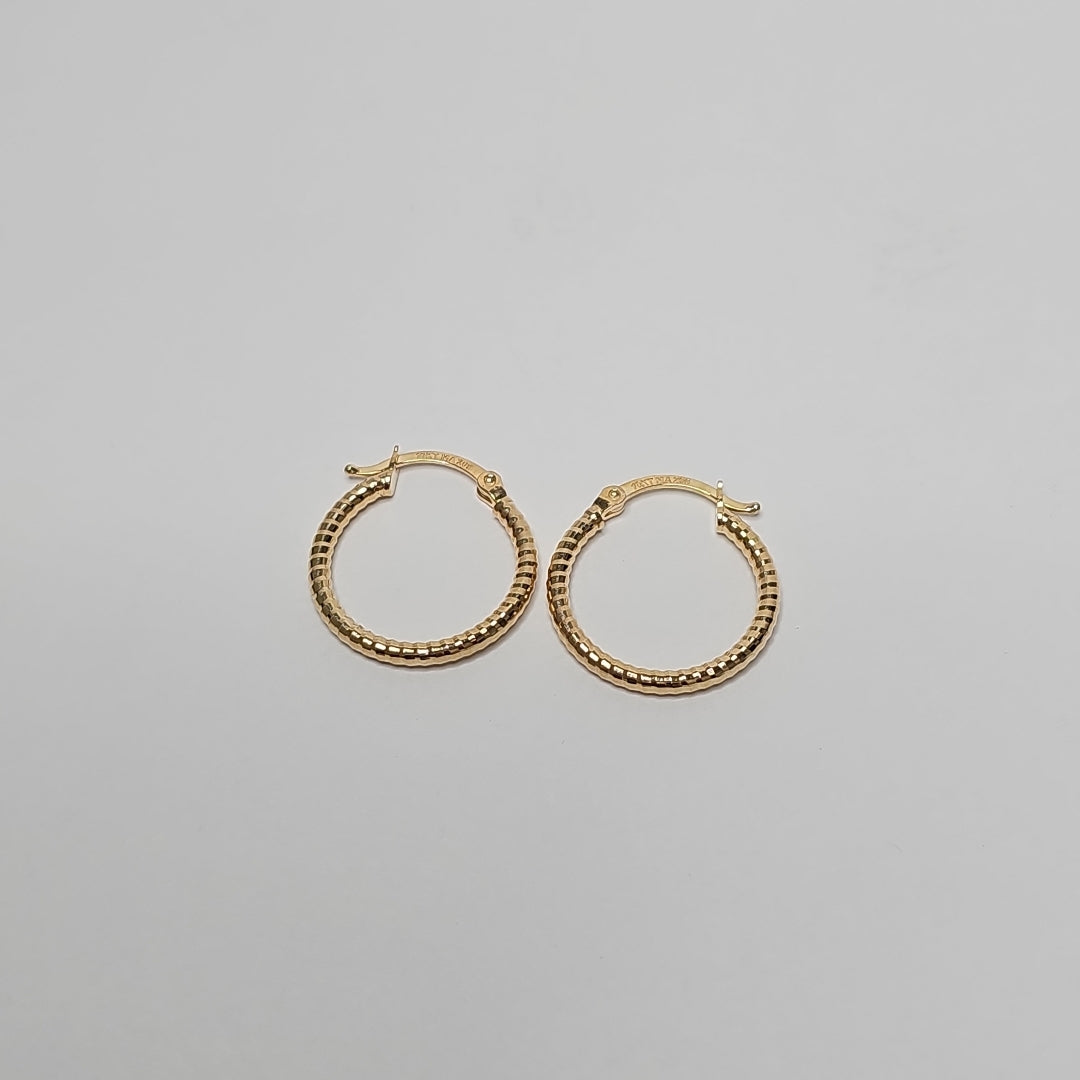 ARRACADAS ORO 10K 1.5 (NUEVO)