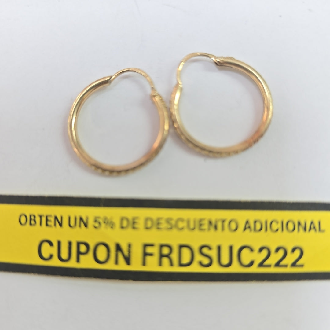 ARRACADAS PAR ORO 10 K 1.6 GRMS (SEMINUEVO)
