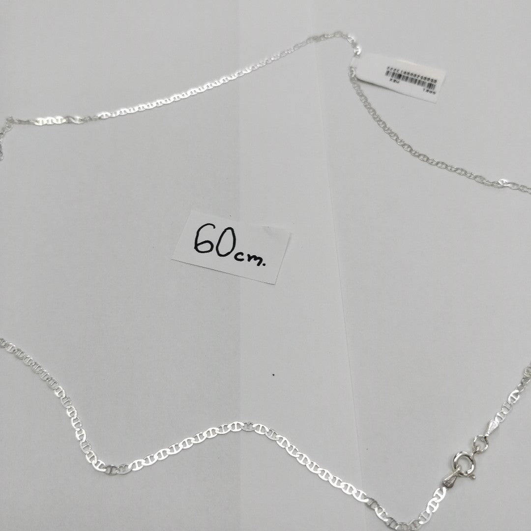 CADENA TEJIDO GUCHI PLATA .925 60 CM 3.8 GR (NUEVO)