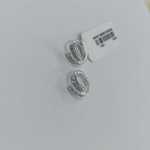 HUGGIES CIRCONIAS PLATA .925 1.9 GR (NUEVO)