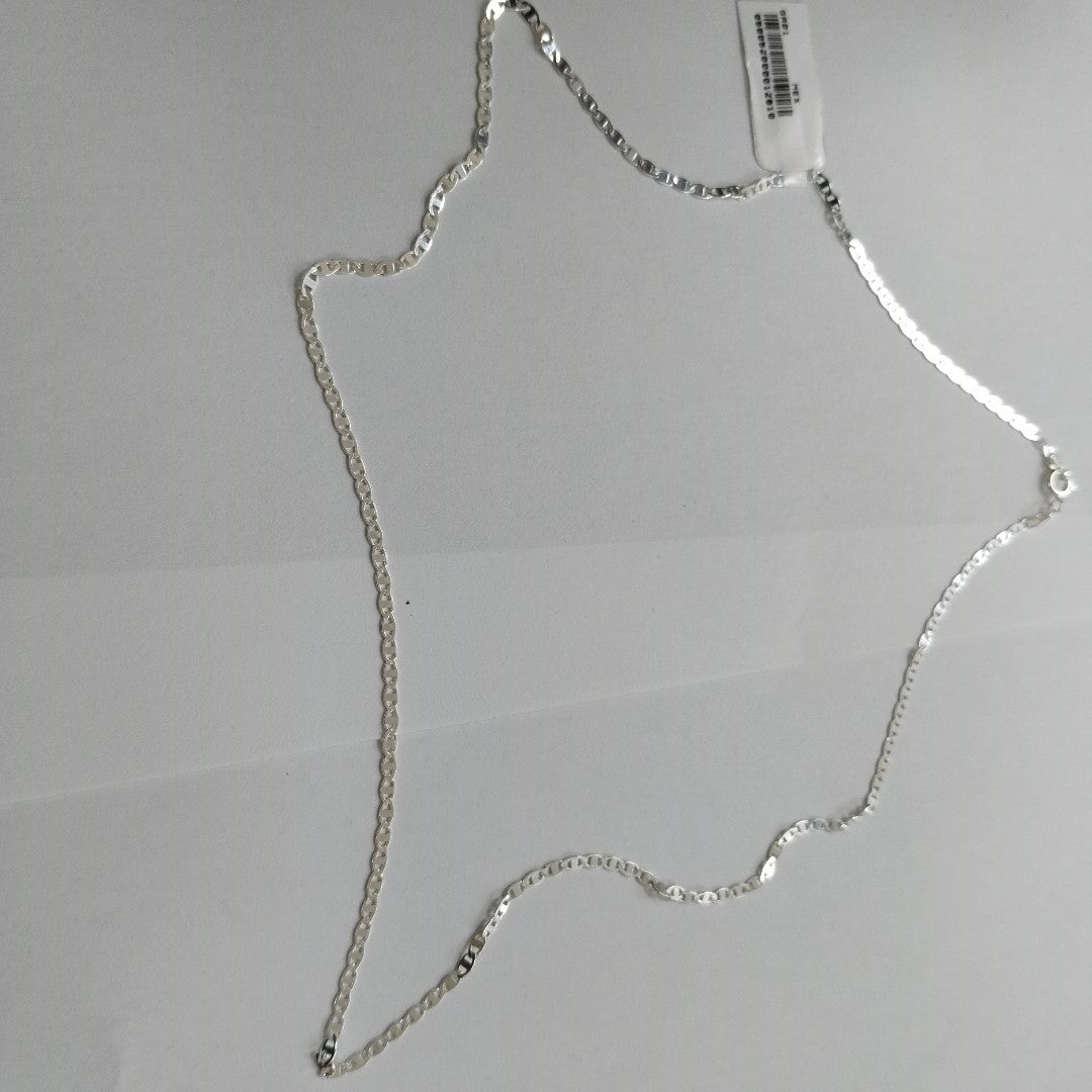 CADENA TEJIDO ESPEJO PLATA .925 55 CM 3.8 GR (NUEVO)