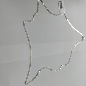CADENA TEJIDO ESPEJO PLATA .925 55 CM 3.8 GR (NUEVO)
