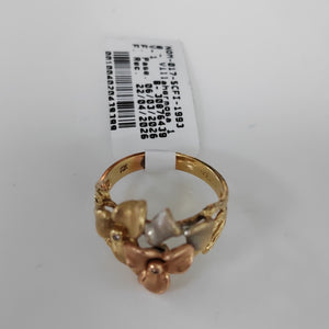 ANILLO ORO COMBINADO 14 K 5 GRMS (SEMINUEVO)
