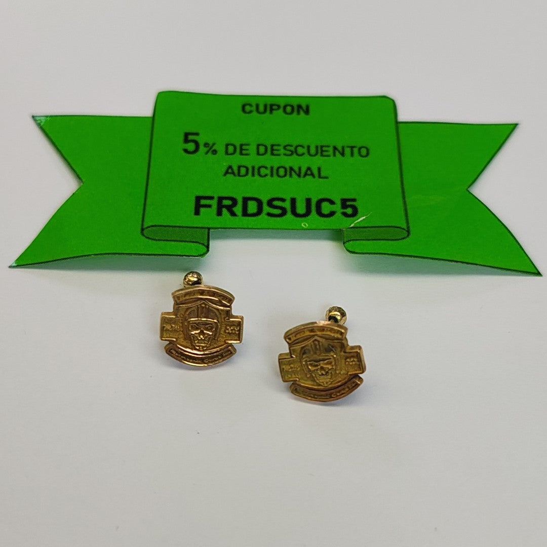 BROQUELES PAR ORO 18 K 3.2 GRMS (SEMINUEVO)