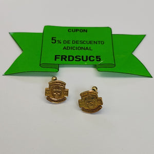 BROQUELES PAR ORO 18 K 3.2 GRMS (SEMINUEVO)