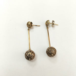 ARETES PAR ORO 8 K 3.1 GRMS (SEMINUEVO)