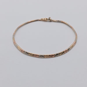 PULSERA ORO COMBINADO 10 K 5 GRMS (SEMINUEVO)