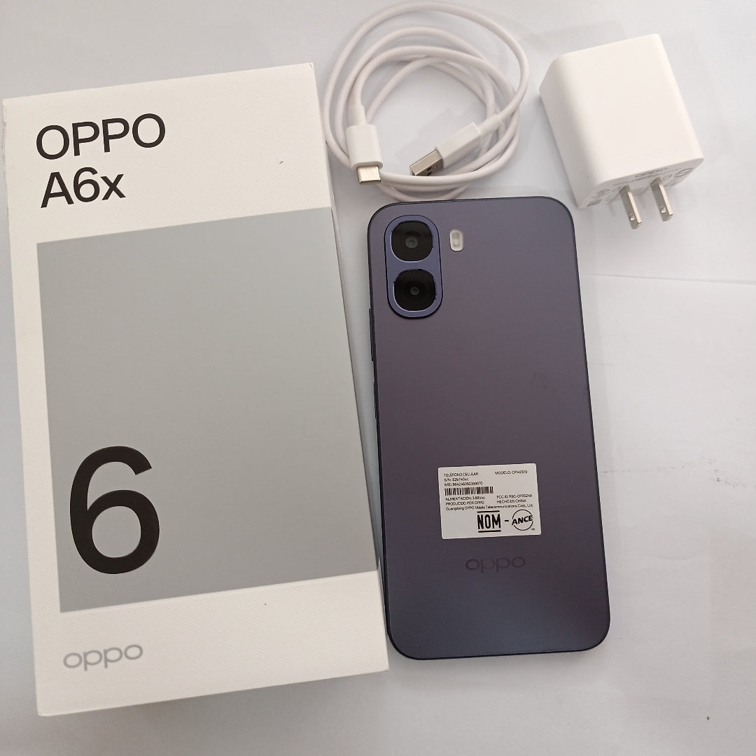 CELULAR OPPO  A6X CPH2819 (2025) 128 GB 4 GB RAM (SEMINUEVO)