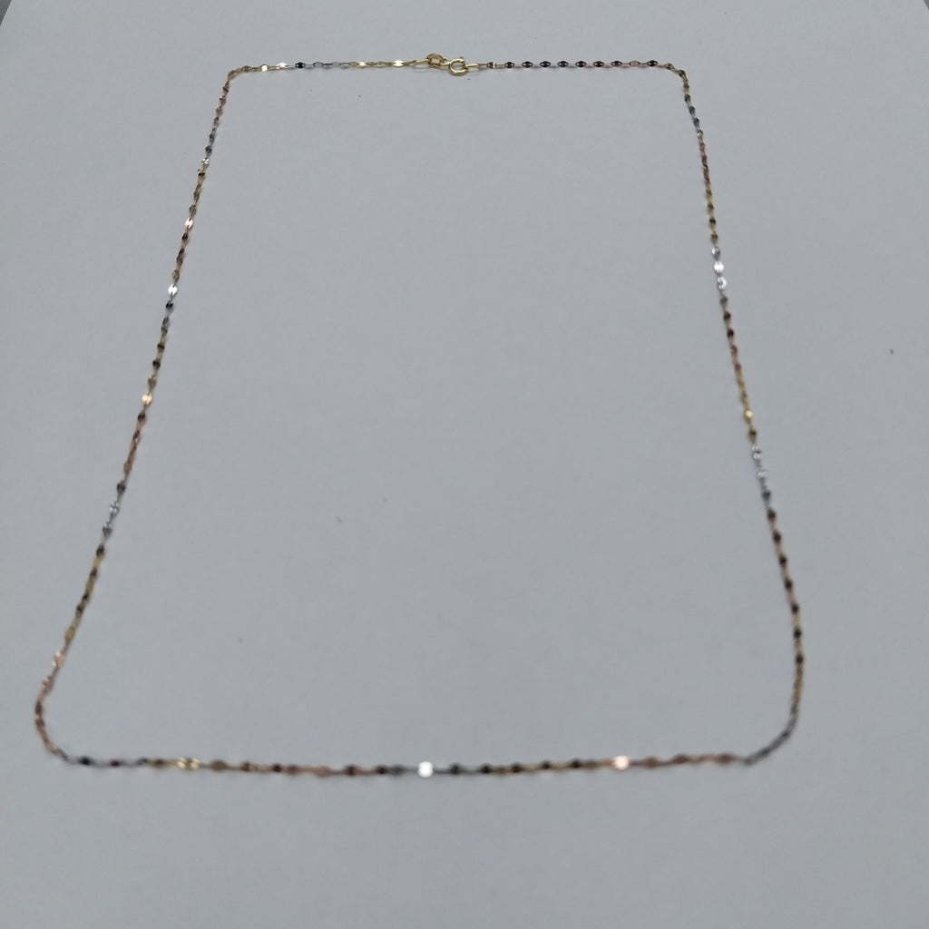 CADENA ORO, ORO COMBINADO 14 K 1 GRMS (SEMINUEVO)