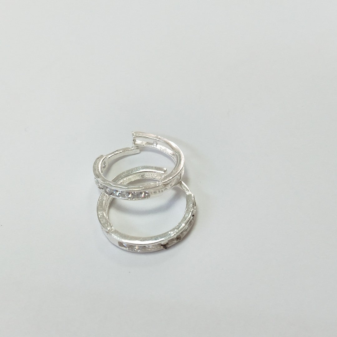 ARRACADAS C/CIRCONIAS PLATA .925 2.1 GR (NUEVO)