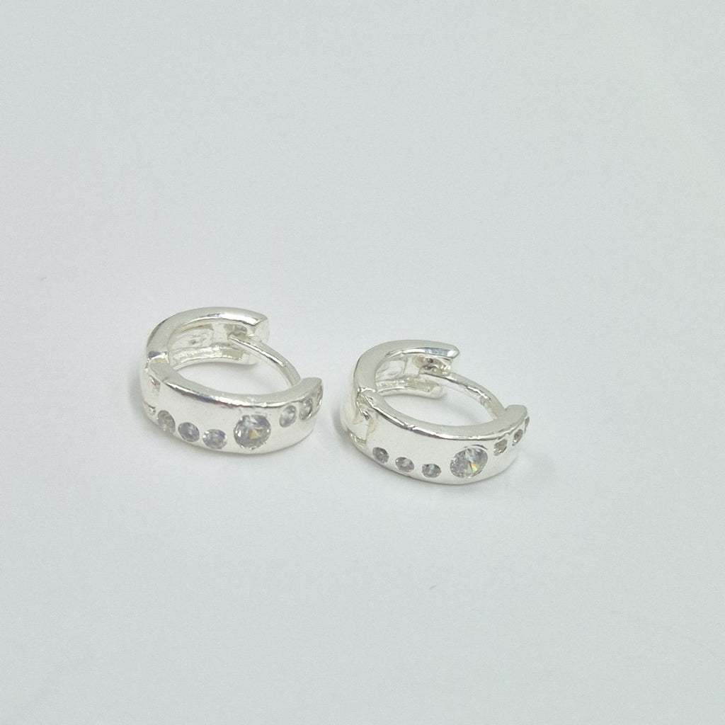 ARRACADAS C/CIRCONIAS PLATA .925 2.5 GR (NUEVO)