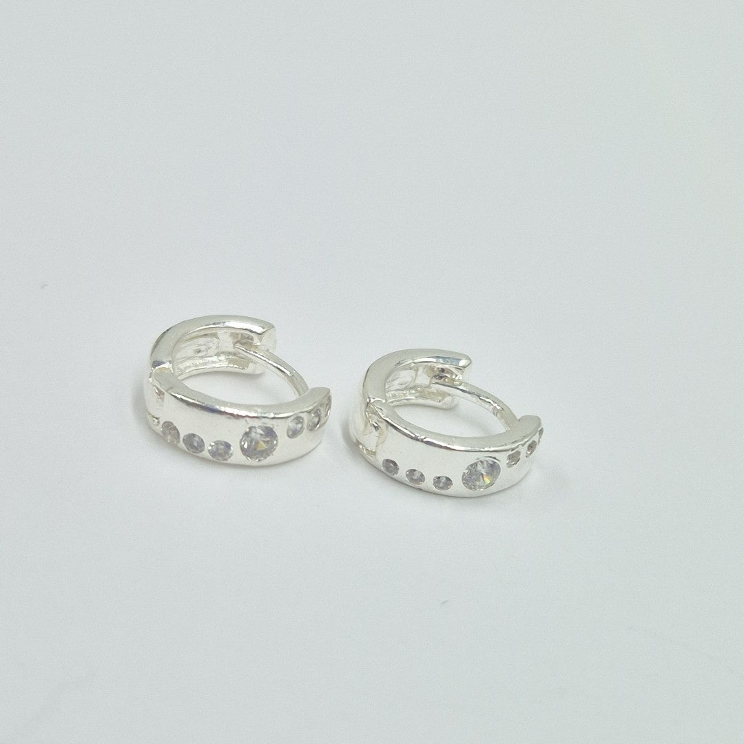 ARRACADAS C/CIRCONIAS PLATA .925 2.5 GR (NUEVO)