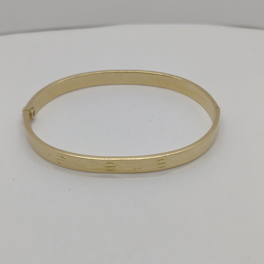 PULSERA RIGIDA ORO 14 K 13.9 GRMS (SEMINUEVO)