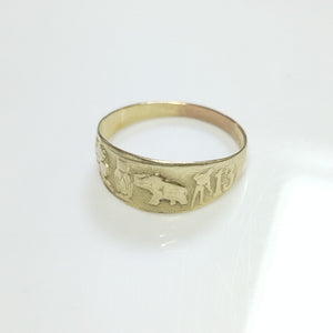 ARGOLLA ORO 14 K 1.4 GRMS (SEMINUEVO)