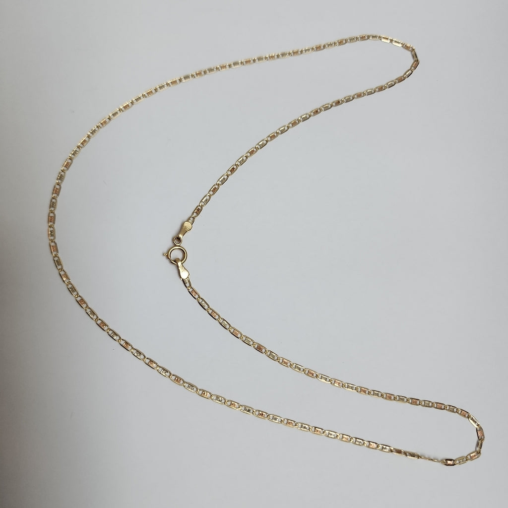 CADENA ORO COMBINADO 10 K 2.1 GRMS (SEMINUEVO)