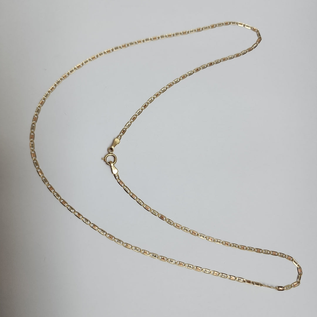 CADENA ORO COMBINADO 10 K 2.1 GRMS (SEMINUEVO)
