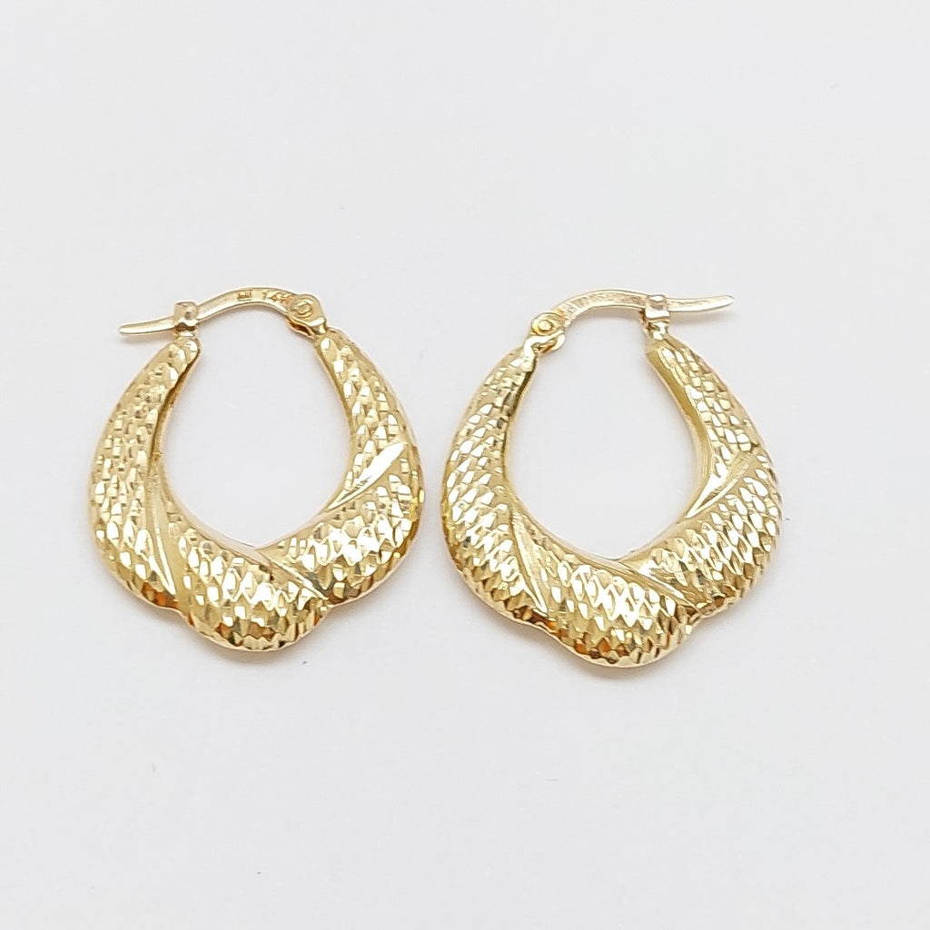 ARRACADAS PAR ORO 14 K 2.5 GRMS (SEMINUEVO)